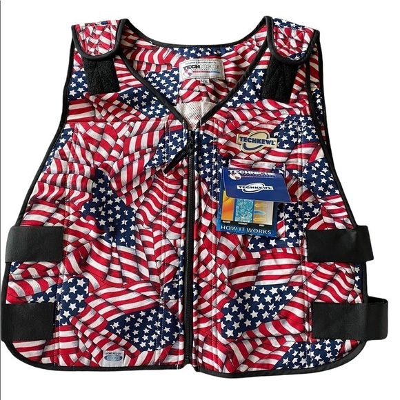 Techniche TechKewl Cooling Vest L/XL USA Style - Picture 1 of 7